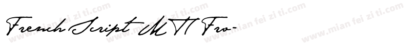 French Script MT(Fro字体转换